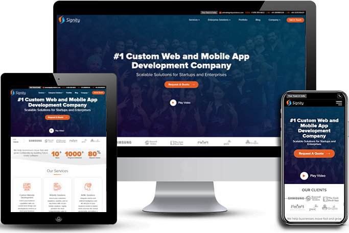 Custom website development services